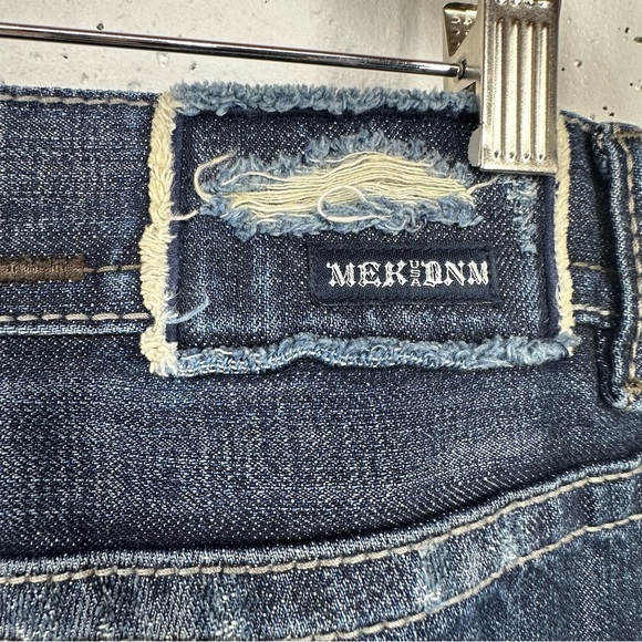 MEK Y2K Men’s size 31 x 29.5” Washington Slim Straight Distressed Jeans - Picture 10 of 15